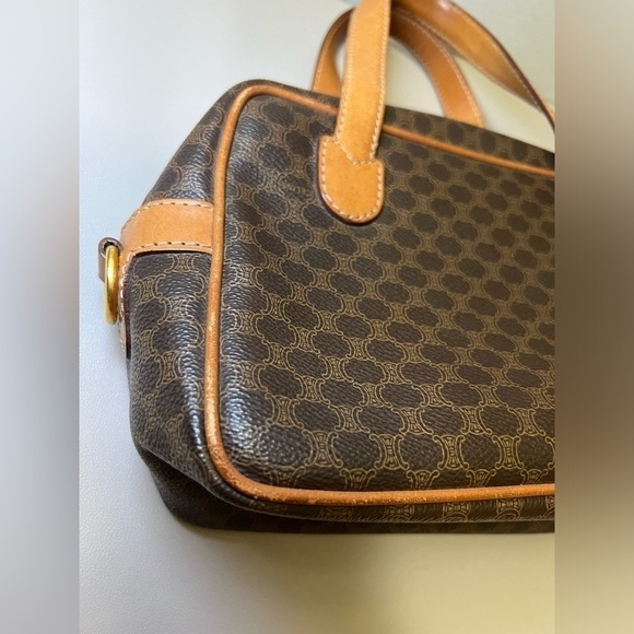 Vintage Celine Macadam Pattern Handbag. - Picture 9 of 15
